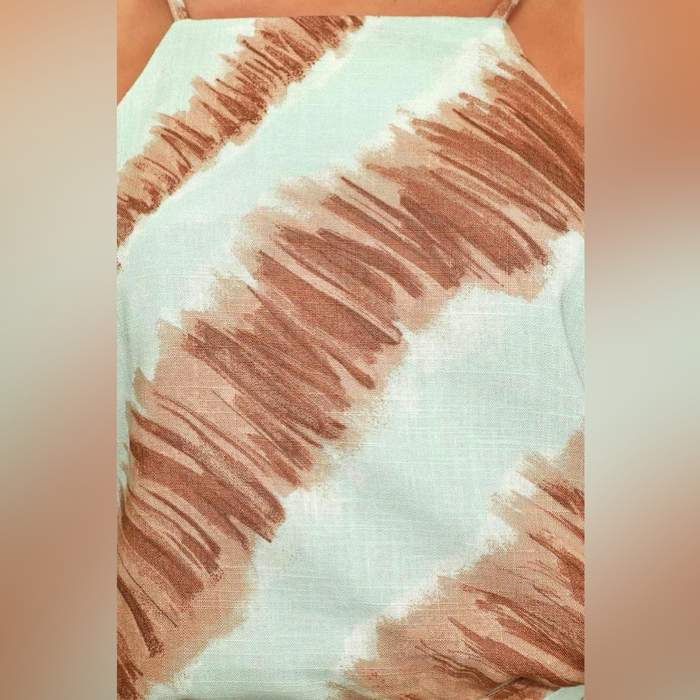 Anthropologie SET Camille Tie-Dye High-Waisted Culottes + Tie-Back Crop Top | M - Picture 13 of 16